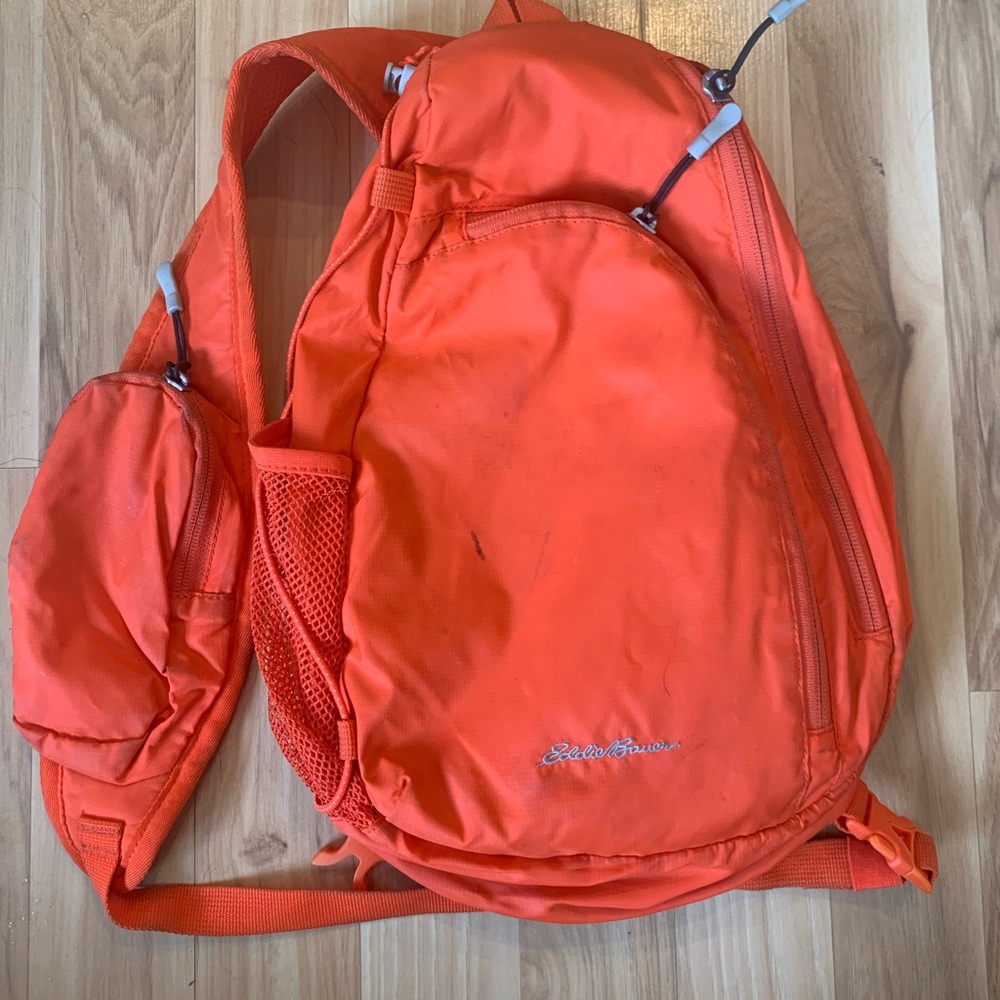 Bright Orange Sling Backpack